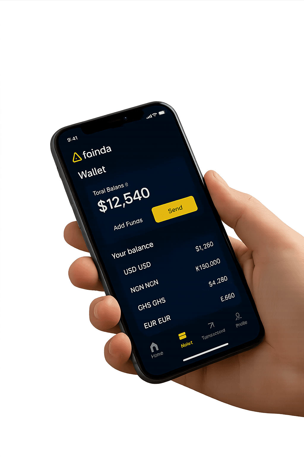 Foinda wallet UI